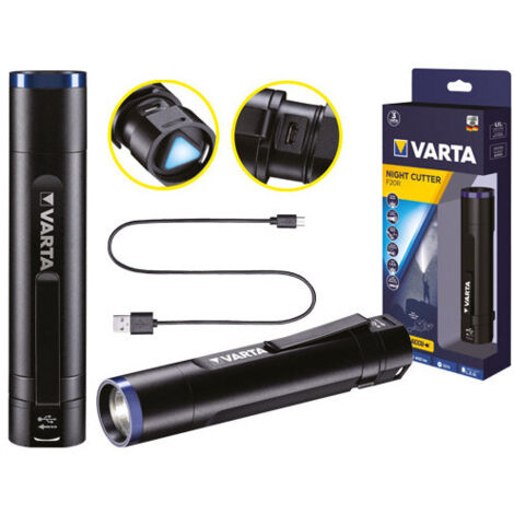 Linterna Varta Night Cutter F20R – 400 lm – Recargable – Alcance de hasta 147 m