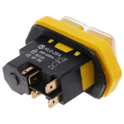 L'interrupteur électromagnétique Warrior Garden série YH02-A, avec son bouton rouge/vert KJD17B, est spécialement conçu pour les contacteurs de commande de moteurs d'outils électriques.