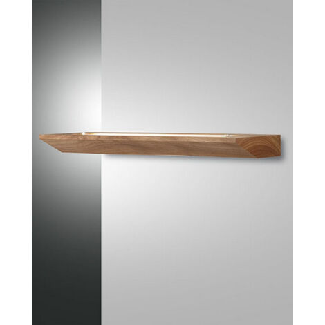 LINUS APPLIQUE QUERCIA L.60CM IN LEGNO E VETRO ATTACCO LED 3000K - 27W - 2770 lm DIMMERABILE