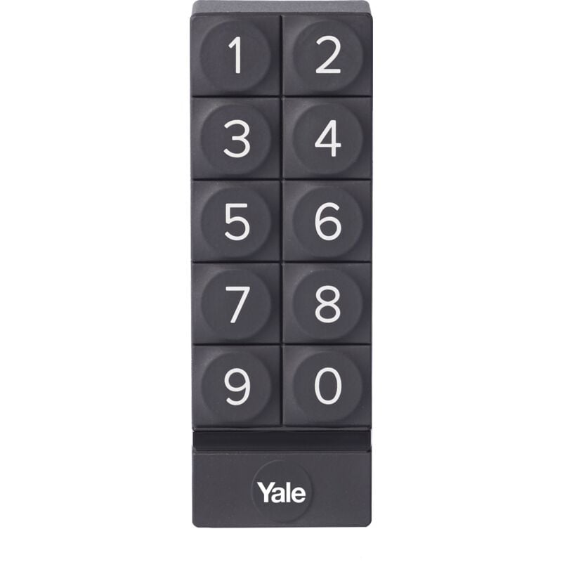 Smart Keypad (05/301000/BL) – Schwarze digitale Smart Lock-Tastatur für Linus mit One-Touch-Verriegelung - Yale