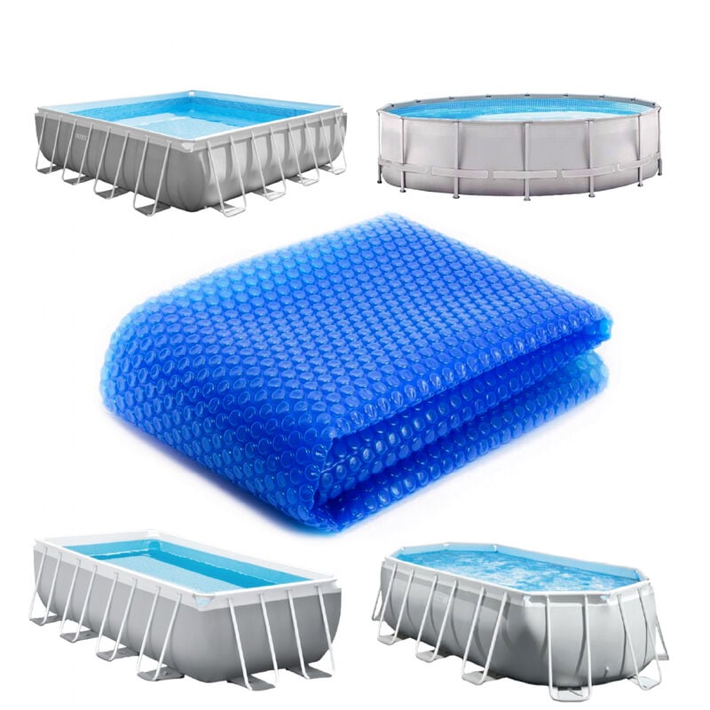 Linxor - Bâche à bulles ronde 7,32m pour piscine - 180 Microns - Bleu