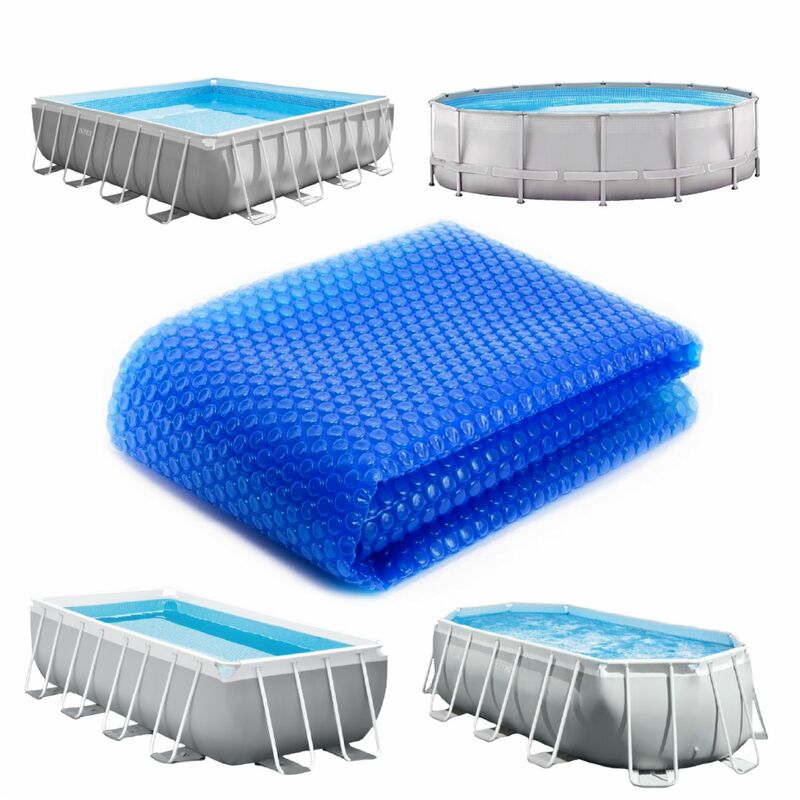 Linxor - Bâche à bulles ronde 5,49m pour piscine - 180 Microns - Bleu