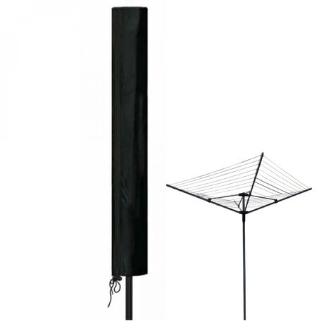Linxor – Housse de protection imperméable pour séchoir parapluie – Tissu oxford 210 D – Dimensions 165 x 30 x 30 cm – Compatible toutes marques – Noir