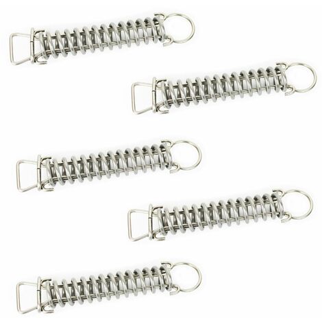Linxor – Lot de 5 ressorts dynamométriques inox 17 cm – Accroche pour bâche de piscine – Protection optimale contre intempéries