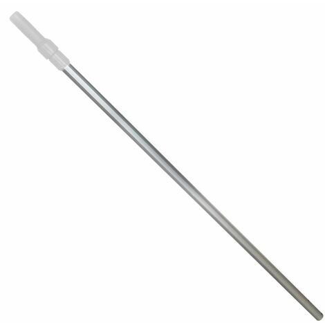 Linxor – Manche télescopique aluminium 1,33 m à 2,40 m – Compatible avec épuisette, brosse, balai – Légèreté et clips de fixation pratiques