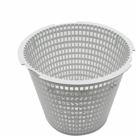 Linxor – Panier rond pour skimmer de piscine – Diamètre 20.4 cm – Blanc – Remplacement facile pour entretien piscine