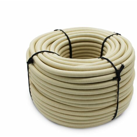 Linxor – Tendeur élastique polyéthylène 25 mètres x 10 mm – Couleur beige – Multibrins caoutchouc naturel traité anti-UV – Pour bâches d’hivernage