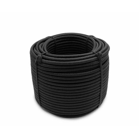 Linxor – Rouleau de tendeur élastique 50 mètres x 8 mm – Caoutchouc naturel tressé anti-UV – Pour bâches d’hivernage et jardinage