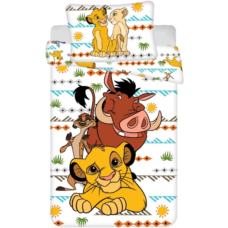 Disney - Lion King Design Kuschelige Bettwäsche Baumwolle, 140x200 Cm & 70x90 Cm