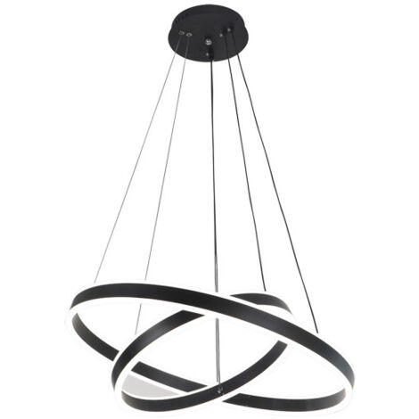 lion pendentif noir 126w 3000-4000-6000k regx60x60 cm 10710lm w/remote and dimmer