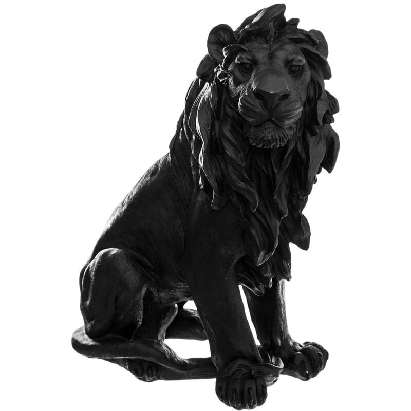 Statuette lion résine H31,5cm Atmosphera créateur d'intérieur