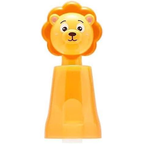 (lion)gobelet  Dents Avec Porte-brosse  Dents Pour Enfants - Motif Animaux De Dessin Anim - Gobelet En Verre - Support Pour Boule De Bain - Suppor
