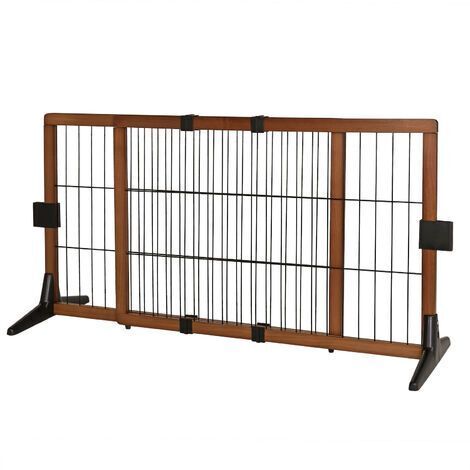 lionto Absperrgitter, Hundeschutzgitter, Treppengitter, Welpenschutzgitter, 50 cm Höhe