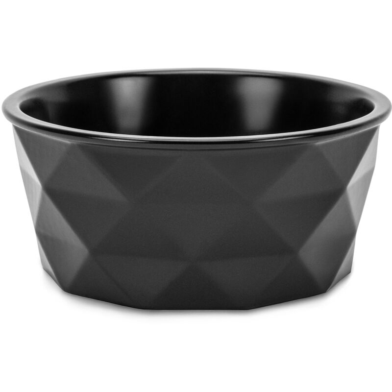 Lionto - Hundenapf Aus Keramik Mit Rutschfestem Silkonboden, 550 Ml, Schwarz