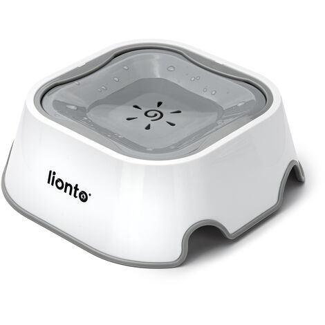 lionto Wassernapf für Hunde & Katzen auslaufsicherer Hundenapf Trinknapf für Haustiere Anti Schlabber Napf rutschfest, 1 Liter
