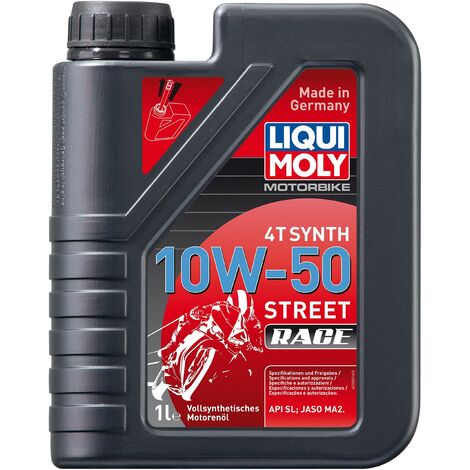 LIQUI MOLY 1502 HUILE SYNTHÉTIQUE POUR MOTO À MOTEUR 4 TEMPS 10 W-50, 1 L LIQUI MOLY GMBH 20066