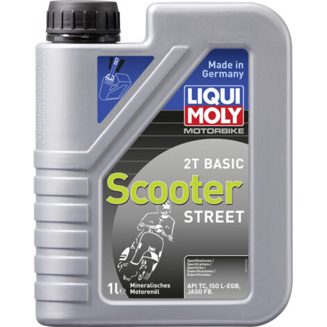 Liqui Moly 2-Takt Motoröl 2T Basic Scooter Street 1 L Mineralisches Motorenöl