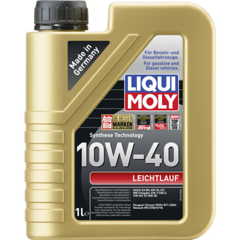 Liqui Moly Motoröl Leichtlauf 10W-40 1 L Motoröle