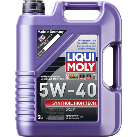 Liqui Moly Motoröl Synthoil High Tech 5W-40 5 L Motoröl