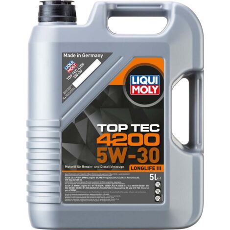 Liqui Moly Motoröl Top Tec 4200 SAE 5W-30 Longlife III 5 L Motoröl
