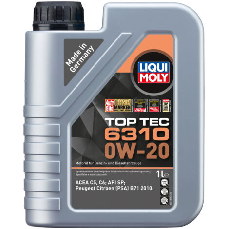 Liqui Moly Motoröl Top Tec 6310 0W-20 1L Motoröl