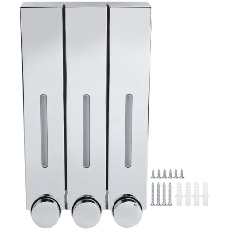 Liquid Soap Dispenser Wall Mounted Shampoo Shower Gel Container for Bathroom Kitchen