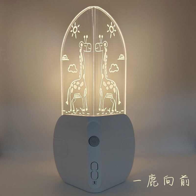 Liquidation de Noël, veilleuse à détecteur de mouvement en acrylique écoénergétique, gradation progressive et design sans scintillement pour chambre,