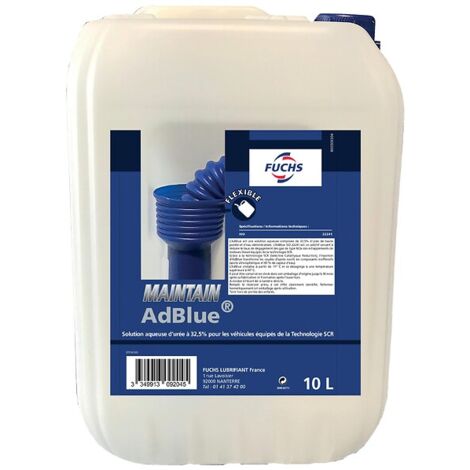 Liquide de dépollution Maintain AdBlue® pour moteur diesel à technologie SCR - bidon de 10 litres