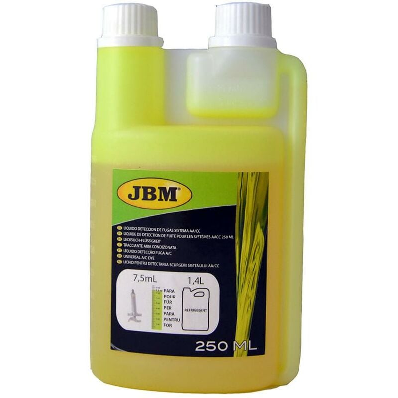 JBM - liquide de detection de fuite pour systeme de climatisation, 250 ml