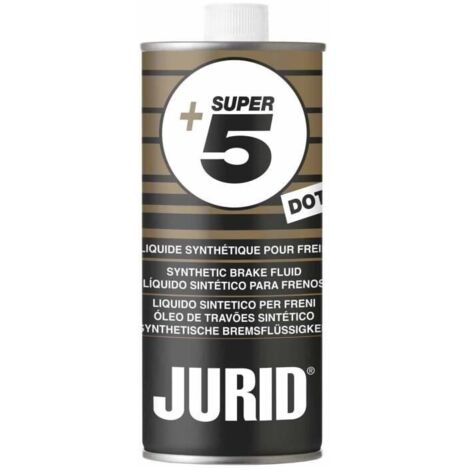 Liquide de frein synthétique DOT 5.1 – Haute performance 485ml – Résistance à la chaleur pour véhicules de compétition – Système ABS – Jurid
