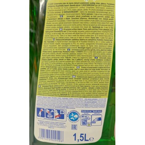 Liquide de lavage universel pour sols floraux 1,5 l