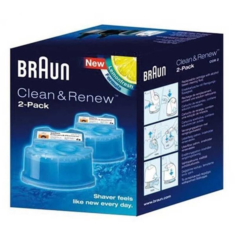 Braun - liquide de nettoyage X2 recharges CCR2 pour pieces soins...