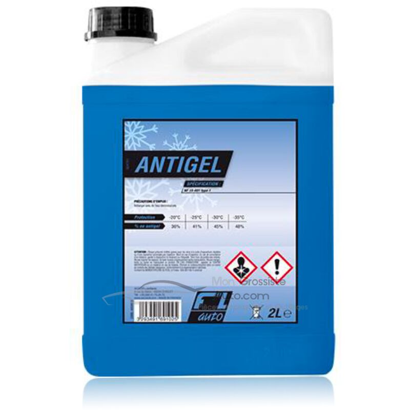 Liquide de refroidissement Bleu Antigel Minéral FL'Auto 2L