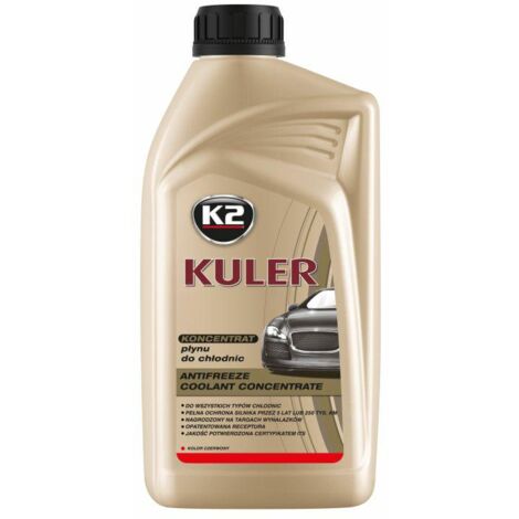 Liquide de refroidissement concentré K2 1:1 KULER 1 L ROUGE