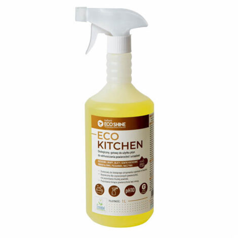 Liquide dégraissant pour surfaces de cuisine Eco Shine 1L, 1 pièce.