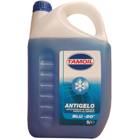 Liquido antigelo -20o Tamoil fluido protettivo del radiatore prediluito anticongelante 5 lt blu