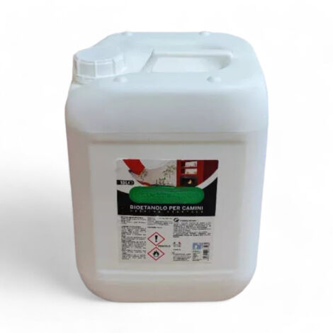 Liquido bioetanolo combustibile tanica 10 litri per caminetti e stufe bio