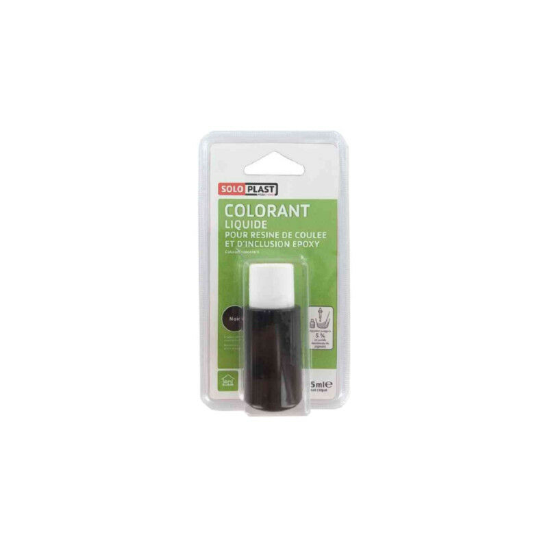 

Líquido colorante para resina 15ml negro - Noir - Soloplast