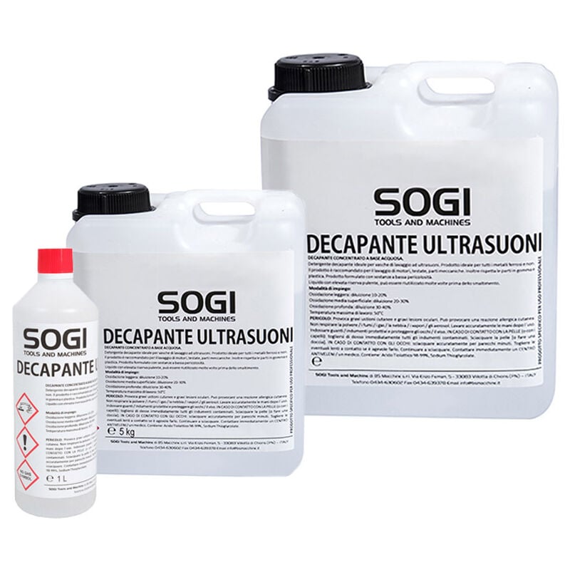 Image of Liquido decapante SOGI per vasca ad ultrasuoni formato 1 L, 5 kg o 25 kg, Formato5 kg