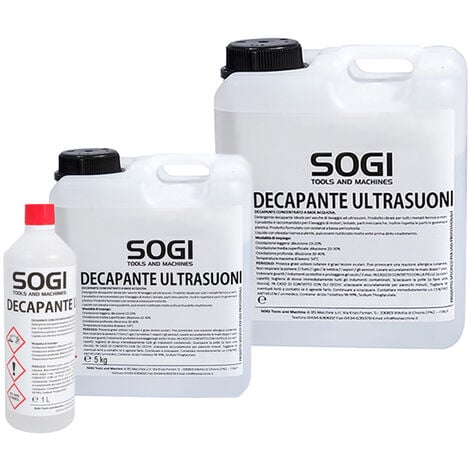 Liquido decapante SOGI per vasca ad ultrasuoni formato 1 L, 5 kg o 25 kg