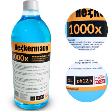 Liquido detergente a ultrasuoni Heckermann pH 12,5 1 litro