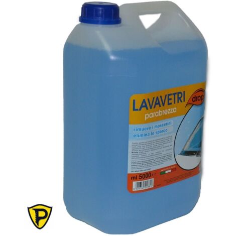 Liquido Lavavetri 5L - Detergente Auto Senza Aloni - Rimuove Sporco e Moscerini - Vetri Perfetti
