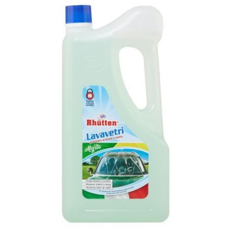 LIQUIDO LAVAVETRI AUTO DETERGENTE VETRI FARI PARABREZZA PROFUMO MOJITO 2 LT
