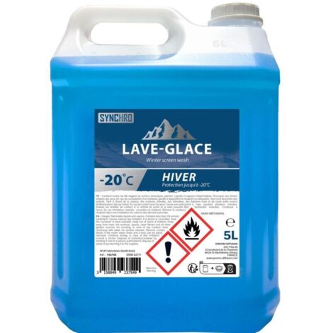 Liquido lavavetri estivo/invernale -20 gradi senza metanolo 5 l