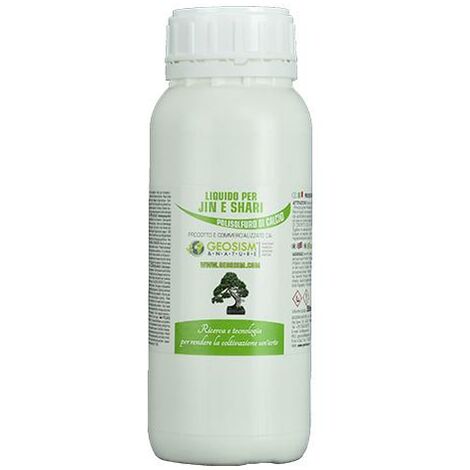 Liquido per Jin e Shari Geosism (polisolfuro di calcio) certificato per bonsai (500 ml)