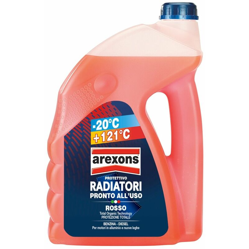 Image of Liquido Radiatori Rosso -20°+121° Arexons Protettivo + Imbuto - 18L (n. 4pz x 4,5L )