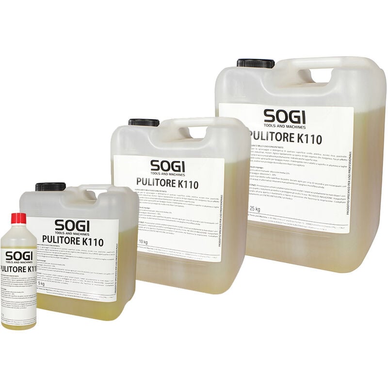 Image of Liquido sgrassante detergente ultraconcentrato K110 per vasca pulitrice Sogi formato 1 l, 5 kg, 10 kg o 25 kg, Formato10 kg