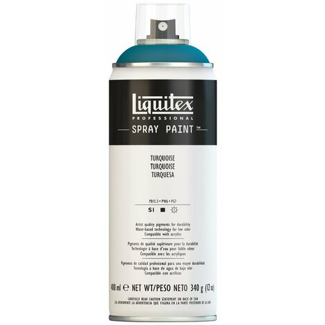 Liquitex 4450176 - Vernice Spray Professionale A Base D'acqua, Blu Turchese, 400 ml, 1 Pezzo