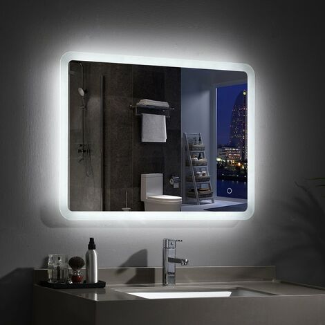 3D Tunnel Gegenlicht Badspiegel LED Badezimmerspiegel IP44 Lichtspiegel WandDeko 