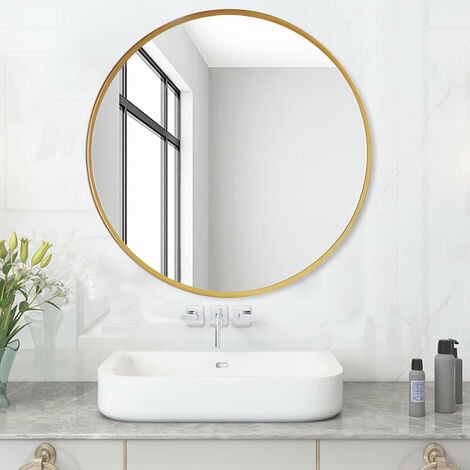 Miroir LED ovale cadre doré salle de bain - Jupiter - House and Garden